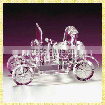 Vintage Antique Crystal Bubble Car Model For Grandpa Birthday Souvenirs