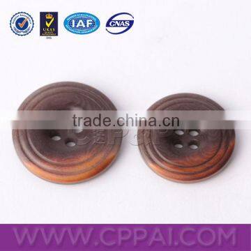 Fashionable horn buttons for nylon winter coat