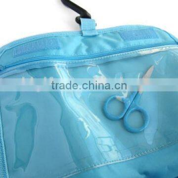 2015 Cheap PVC Full Printing Hanging Foldable Travel Toiletry Bag