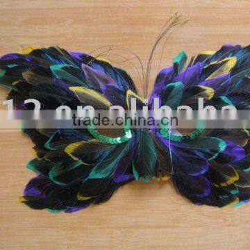 butterfly feather mask-2