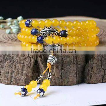 wholesale yellow agate bracelet for ornament