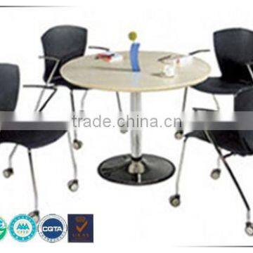 Simple design wooden chatting table/small office table