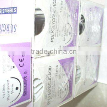 CE, ISO, Polyglactin910 suture with needle