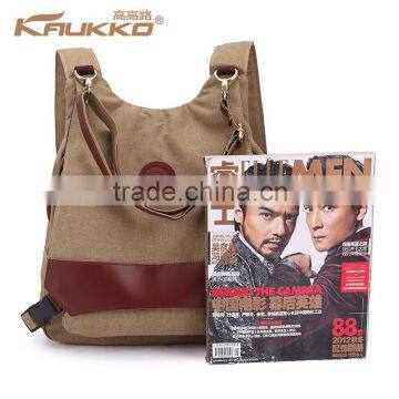 High Quality Canvas Shoulder Bag Convert to a Backpack From a Shoulder Bag Canvas Tote Bag for Girls photo-5