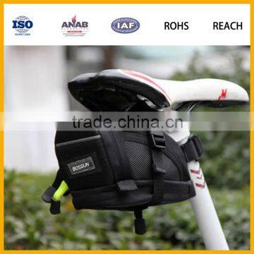 Factory Promotional Western Style Waterproof 600D PVC Front Tube Cycling Bike Bag Bicycle Bag Saddle Bag