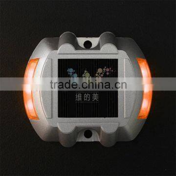 Hot Selling Aluminum Road Stud Light Yellow Flashing Solar Road Reflector photo-5
