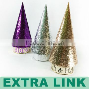 Circular Cone Shape Gift Candy Box For Charismas