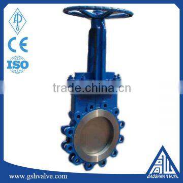 high quality ductile iron body hard seal knife gate valve