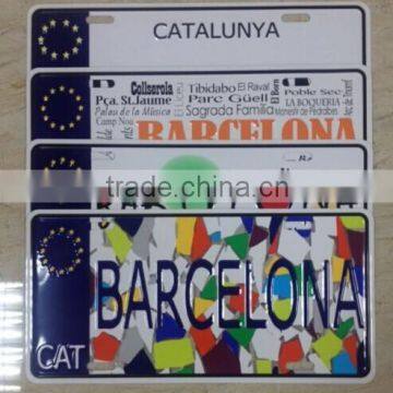 customized embossed license plate, metal plate, metal sign