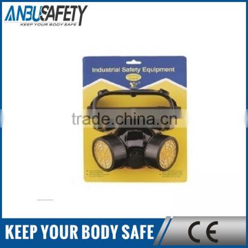 half face double cartridge chemical respirator with goggles