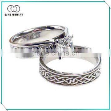 High Quality twist band celtic wedding rings