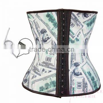 Hot Sale Plus Size Waist Training Steel Boned Latex Corset S--XXL photo-2