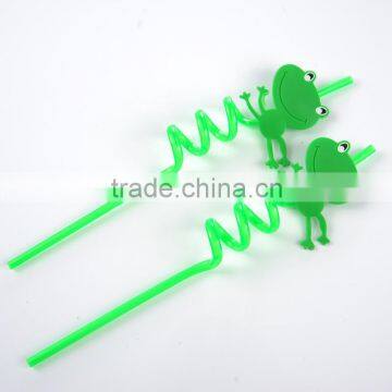 Flexible Frog Hard Plastic Drink Straw photo-2
