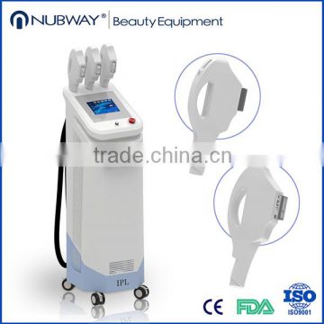 nubway professional home Vertical alexandrite laser IPL& SHR E-light hair removal machine portatil with 3 year warranty