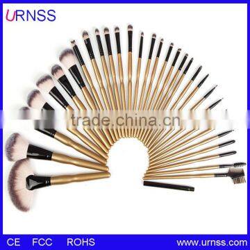 New Cosmetic Brush Set,Made of Black Aluminium Ferrule and Wooden Handle