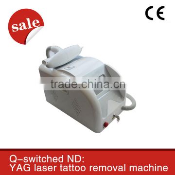 100% good feedbacks portable color touch screen q-switched nd:yag laser tattoo removal machine in 2015 year - D003