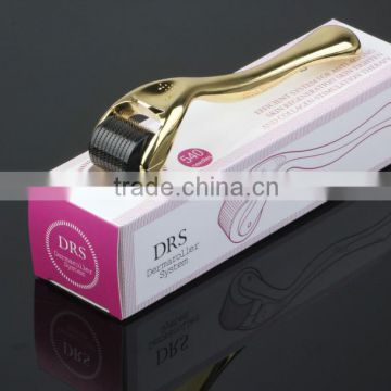 540 Titanium Needles 2.5mm Metallic Golden/Silver Handle DTS Derma Roller with CE