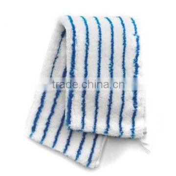 100% Microfiber Mop Head Mop Refill Pad White with Strips