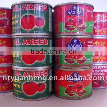 70G-4500G China Hot Sell price Canned tomato paste 28-30%brix plant