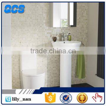 Hebei sanitary ware bathroom sinks of pedetal ceramic shampoo washing basin