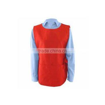 Vest For Supermarket Clerk Work Uniform Vests With Pockets & Front Button photo-2