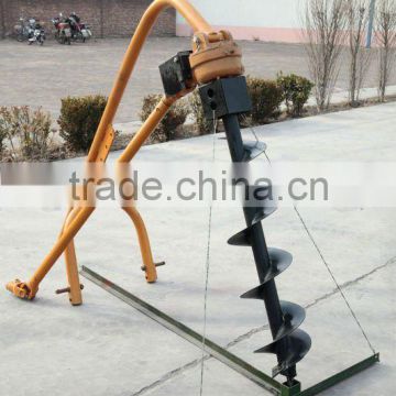 Auger for earth drilling