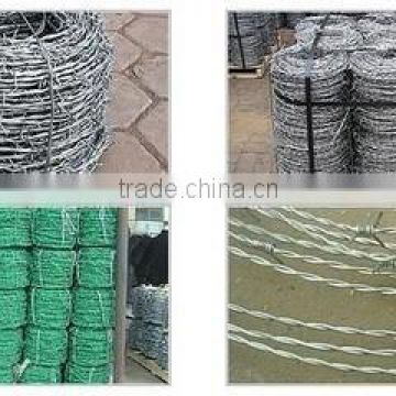 weight of barbed wire per meter length