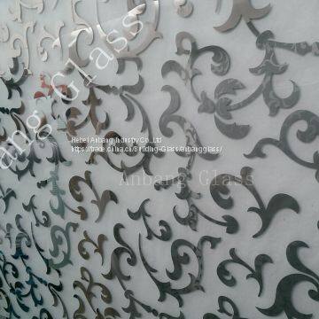 Design Glass Clear Fosted Titanium Glass, High Quality Titanium Coated Mirror Glass, Decorative Art Glass photo-4