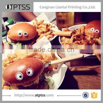 Novelty Creative Characters Fashion Stick on Food Fruits Safety Edible Disguises Adhesive Sticker for Children photo-4