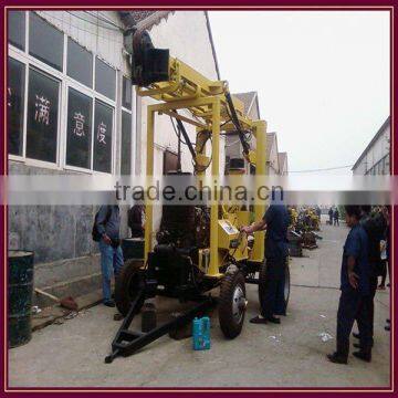 Direct Viewing Operation!deep water well drilling rigs with wheel chassis device