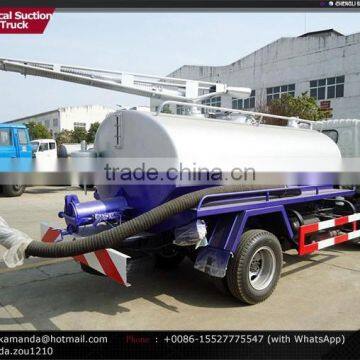 Dongfeng 4*2 95hp Small 4000-5000 Liter Vacuum Tank Truck Vacuum Truck Sale Vacuum Tankers for Sale photo-4