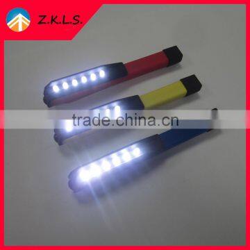 Colorful 6 LED Torch Rubber Print Light Pen photo-3
