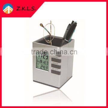 Multifunctional Digital Table Pen Holder With Clock And Calendar photo-3