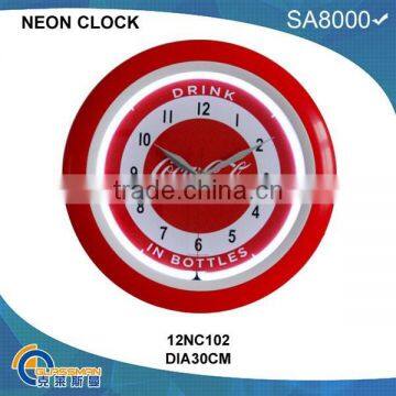 Neon Light Wall Clock photo-2