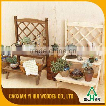 China Market Customized Antique Wooden Flower Pot Stands With Low Price