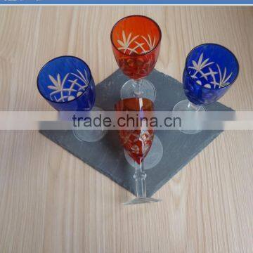 Elegant Black Slate Coaster With Goblet photo-3