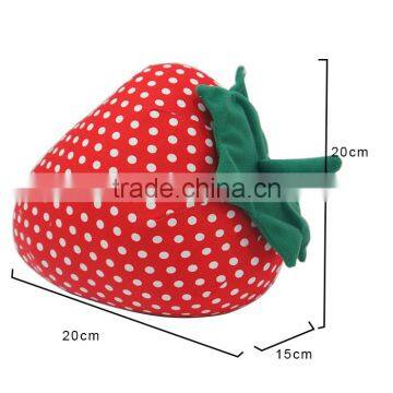 Store More Cute Design Cotton Strawberry Door Stopper With Sand Stuffed photo-2