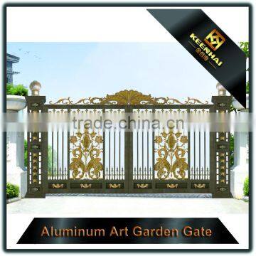 Color Painted Aluminum Front Yard Gate With Decorative Metal Artworks photo-5