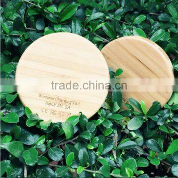 Creative Bamboo Wood Wireless Charger Pad for Apple & Android Universal Wireless Universal Mobile Phone Charger Adapter photo-5