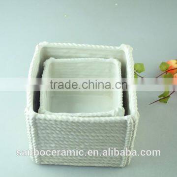 New Unique Design Hollowed Out White Ceramic Decorating Vase for Home photo-2