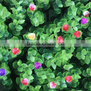 Colorful Artificail Eucalyptus Grass Mat Green Foliage Plants With Flowers photo-4