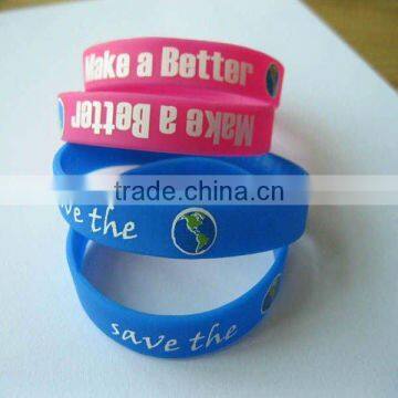 4C printing silicone wristband or bracelet