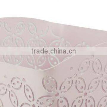 Arc-shape Metal Punched Decorative Trash Can For Home/Office photo-3