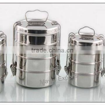 Stainless Steel Tiffin - 4-tier