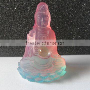 Clear Resin Kuanyin Figurine Decoration photo-4
