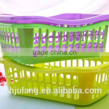 Useful Medium Size Plastic Storage Basket/plastic Large Hollow Out Washing Basket photo-4