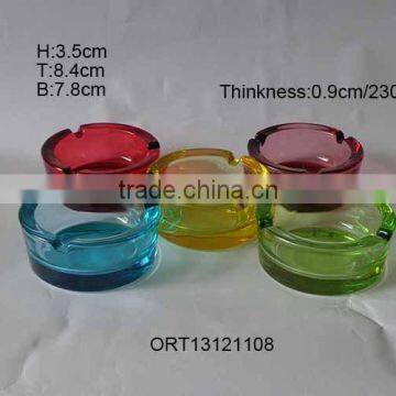 light color spraying simple glass ashtray