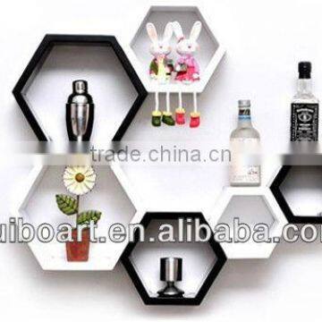 LOVE MDF Cube Wall Shelf for Decoration photo-4