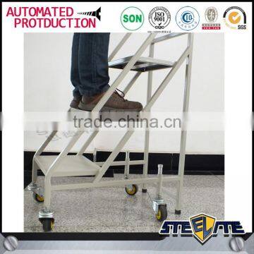 Mobile Counter Height Library Book Cart Steel Trolley Library Shelf Furniture Cart Sale photo-6