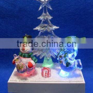 2015 Christmas Double Snowman Stocking Holder With Led photo-6